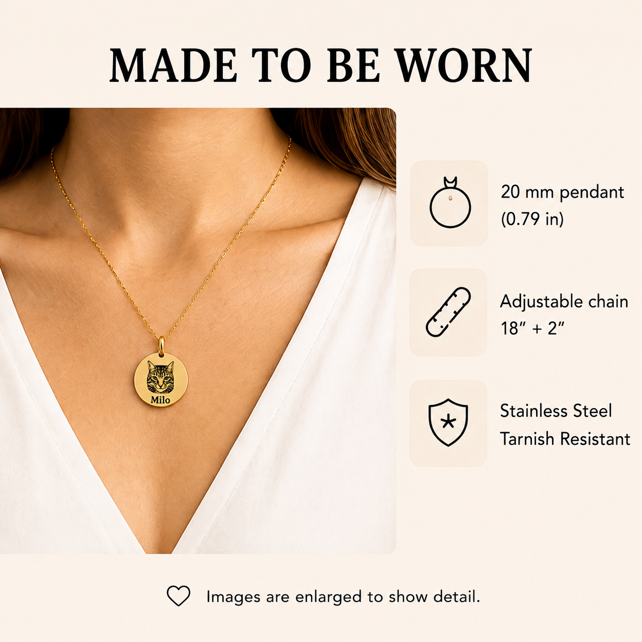 Aurelia Paw ™ Cat Portrait Necklace - Image 12