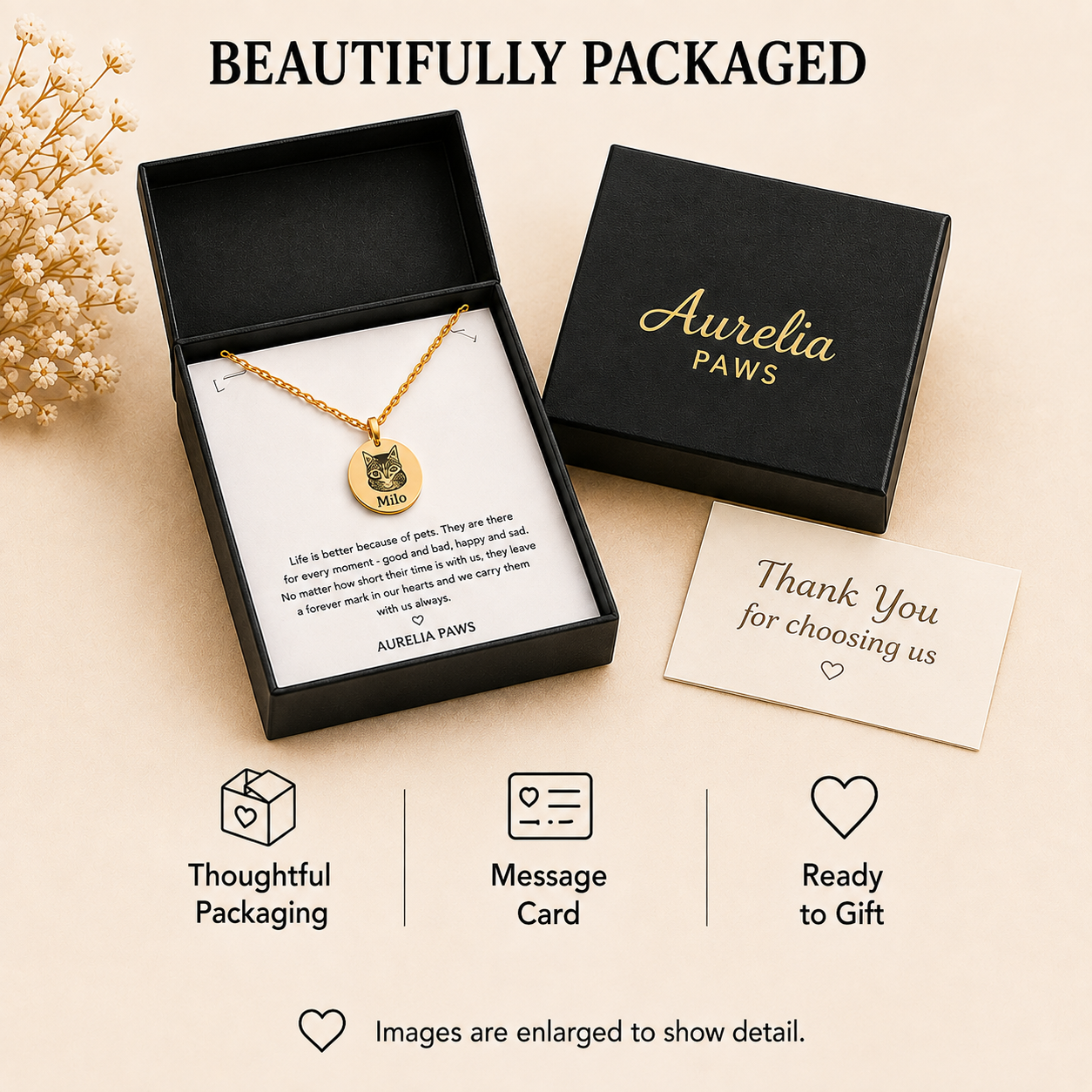 Aurelia Paw ™ Cat Portrait Necklace - Image 16