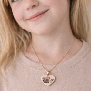 Aurelia Paw ™ Heart Shaped Portrait Necklace