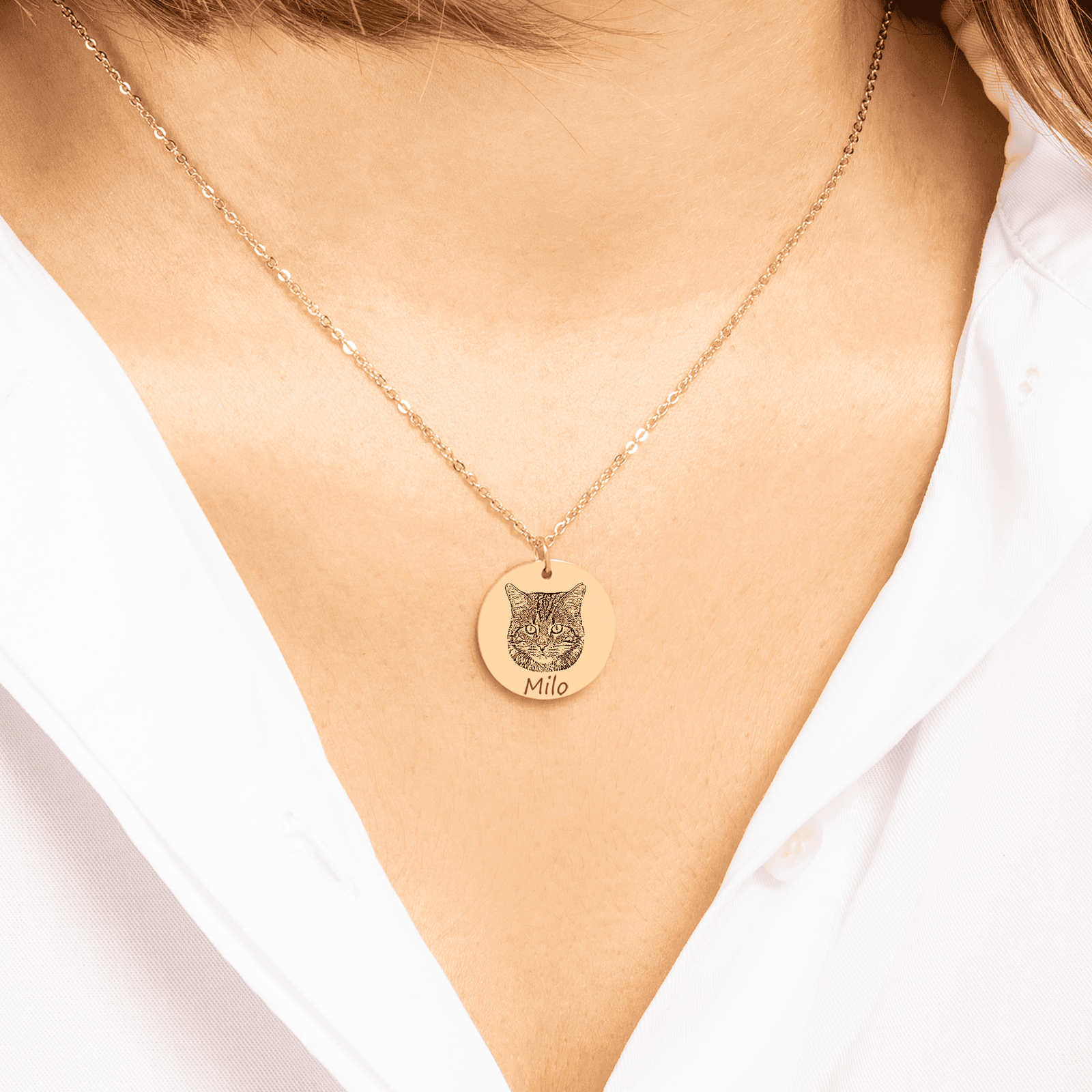 Aurelia Paw ™ Cat Portrait Necklace - Image 3
