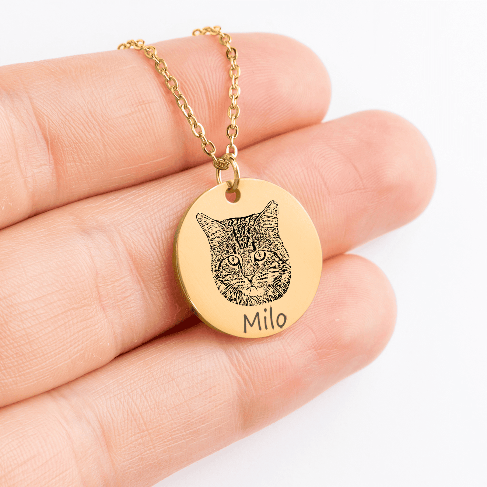 Aurelia Paw ™ Cat Portrait Necklace - Image 5