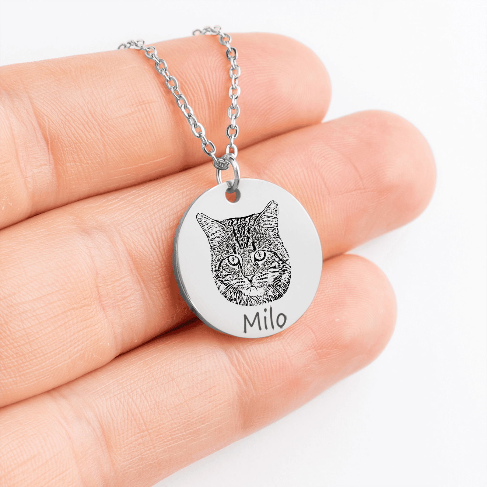 Aurelia Paw ™ Cat Portrait Necklace - Image 9