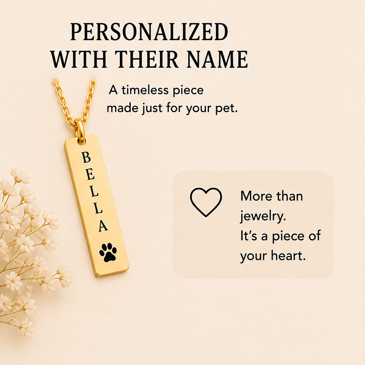 Aurelia Paw ™ Engraved Bar Necklace - Image 12
