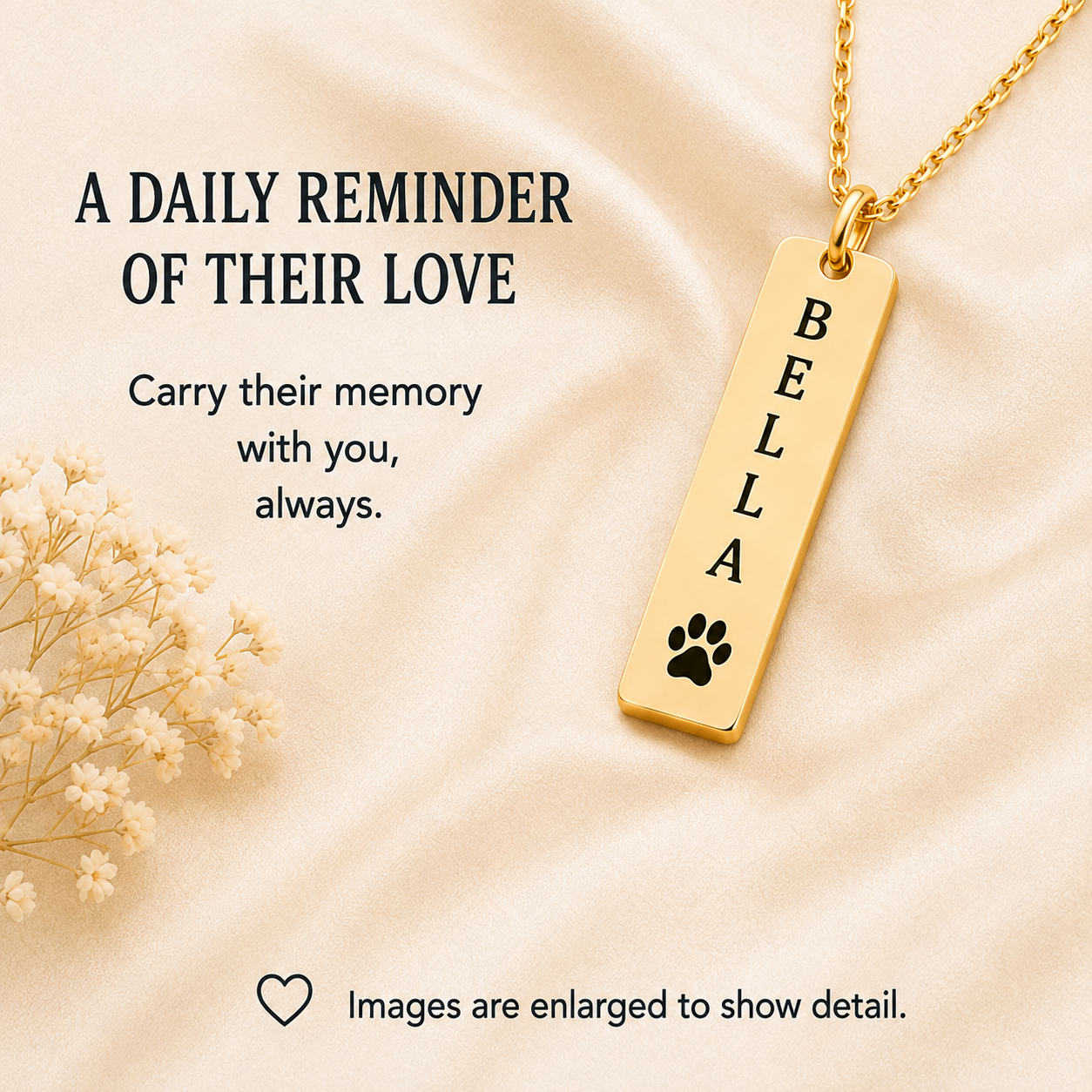 Aurelia Paw ™ Engraved Bar Necklace - Image 19